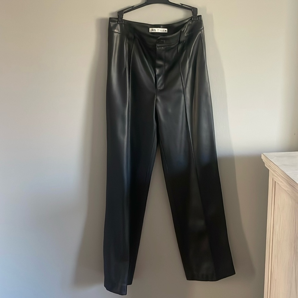 Zara leather pants